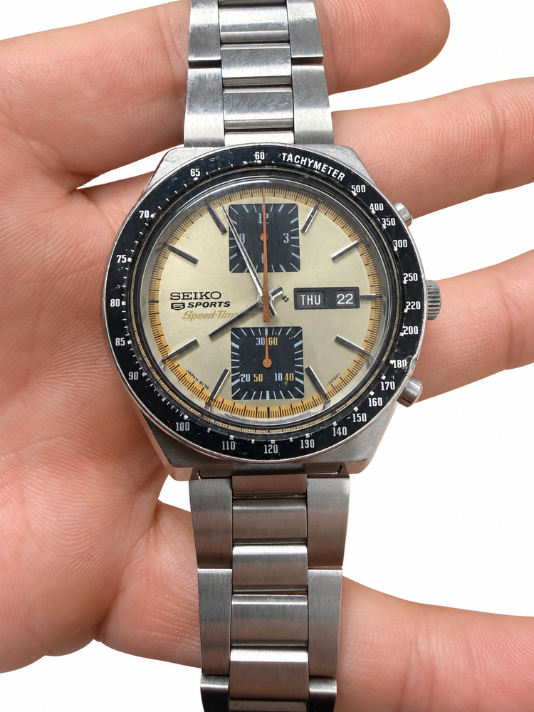 Seiko 5 Sports Speed-Timer 6138-0030 "Kakume" Auto Chronograph Day/Date 42mm